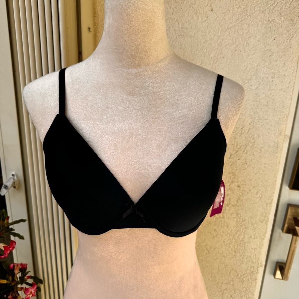 AMBRIELLE.NWT.‎ Black Pecan Praline Bra. 38B.Adjustable Straps.Underwire.…